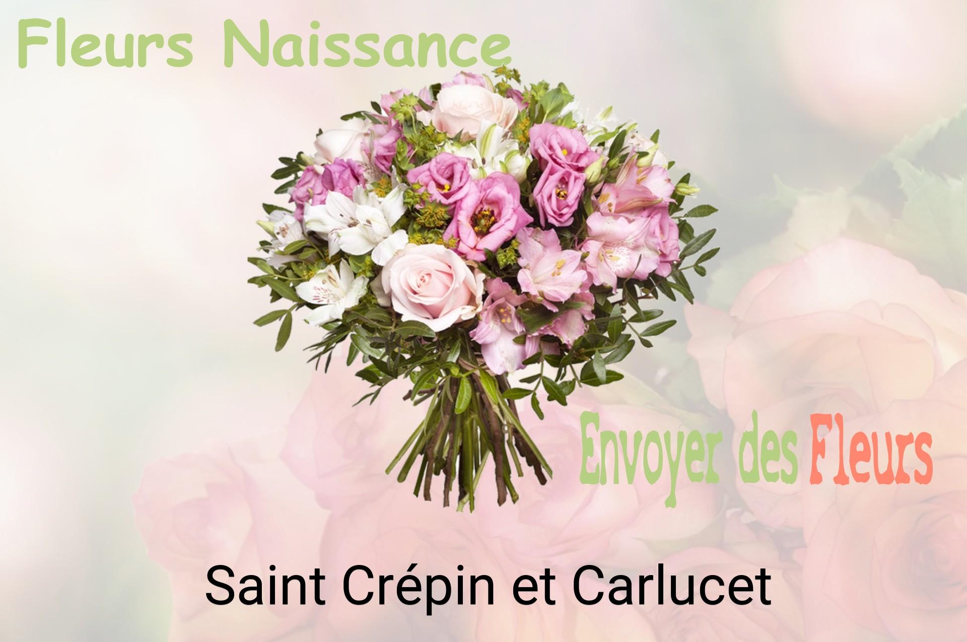 Bouquet de fleurs de naissance livré à Saint-Crépin-et-Carlucet